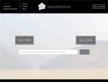 Tablet Screenshot of bozehome.com